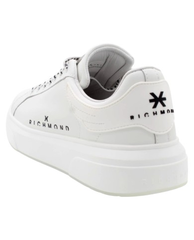 Sneaker Uomo John Richmond 29100 D Action Leather Logo Leather  White