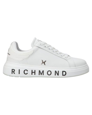 Sneaker Uomo John Richmond 29101 B Action Leather Logo Leather  White