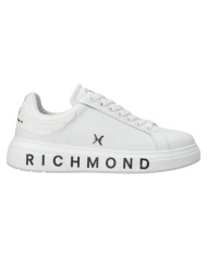 Sneaker Uomo John Richmond 29101 B Action Leather Logo Leather  White