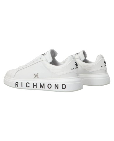 Sneaker Uomo John Richmond 29101 B Action Leather Logo Leather  White