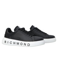 Sneaker Uomo John Richmond 29101 C Action Leather Logo Leather  Black