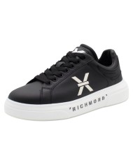 Sneaker Uomo John Richmond 29103 B Action Leather Logo Leather Black