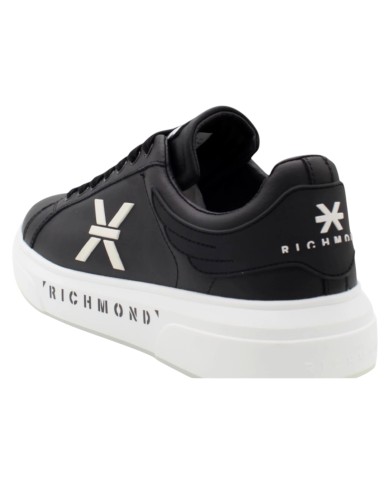 Sneaker Uomo John Richmond 29103 B Action Leather Logo Leather Black