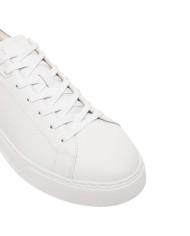 Sneaker Uomo Ralph Lauren RLite Court in Pelle Martellata Bianco Verde