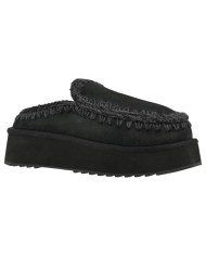 Ciabatta Donna Mou Clog Eskimo Platform Suede Black