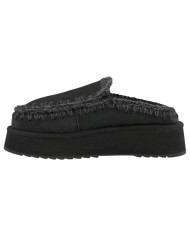 Ciabatta Donna Mou Clog Eskimo Platform Suede Black