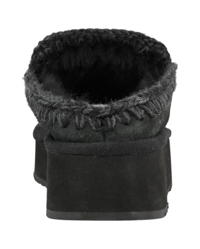 Ciabatta Donna Mou Clog Eskimo Platform Suede Black