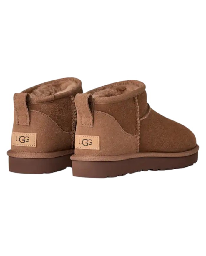 Stivale Donna UGG Classic Ultra Mini Montone Idrorepellente Rocky Oak