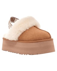 Ciabatta Donna UGG W Funkette Plateau Chestnut Camel