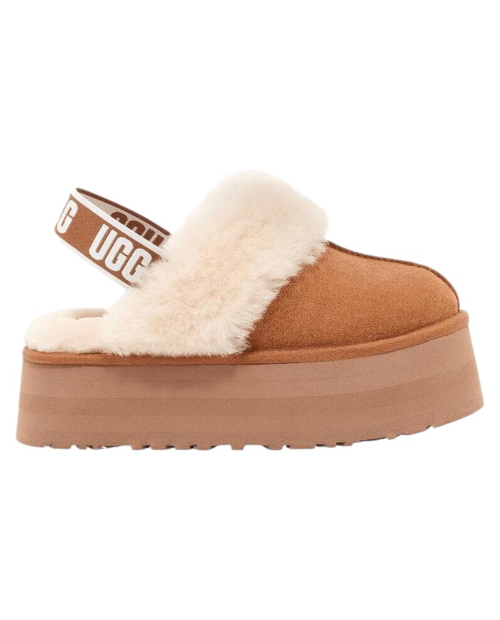 Ciabatta Donna UGG W Funkette Plateau Chestnut Camel