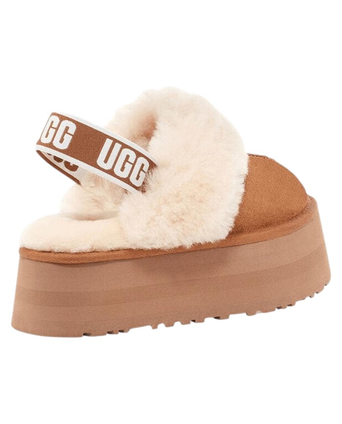 Ciabatta Donna UGG W Funkette Plateau Chestnut Camel