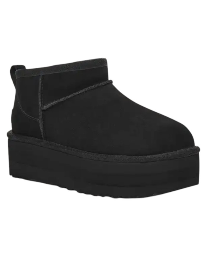 Stivale Donna UGG Classic Ultra Mini Platform Montone Idrorepellente Blk