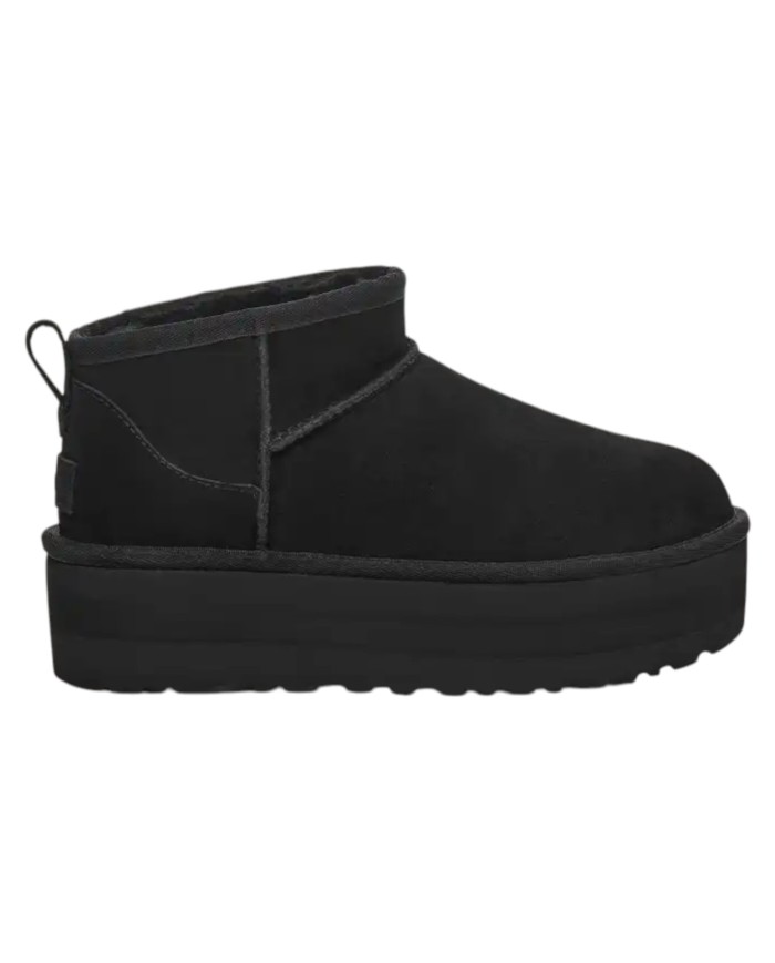 Stivale Donna UGG Classic Ultra Mini Platform Montone Idrorepellente Blk