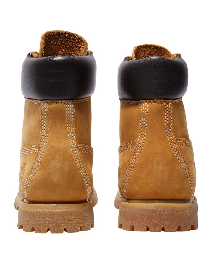 Stivaletto Donna Timberland Anfibio 6 In Lace Waterproof Wheat Leather Camel