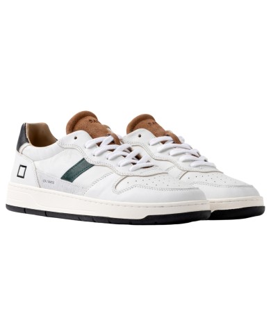 Sneaker Uomo Date Court 2.0 Vintage Leather White Cuoio