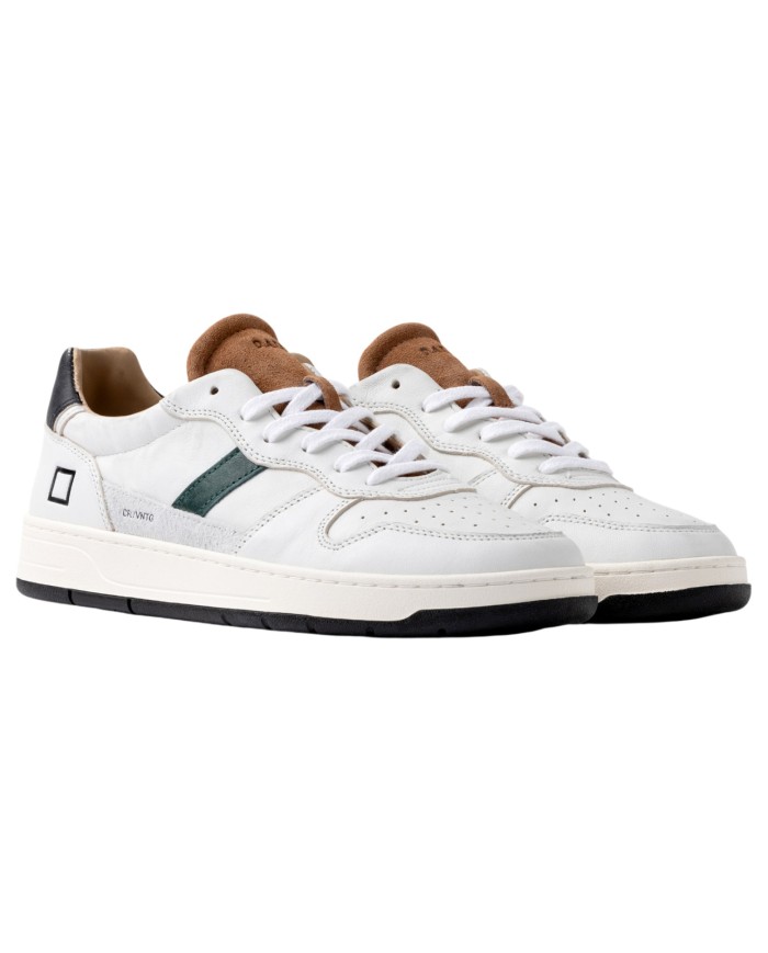 Sneaker Uomo Date Court 2.0 Vintage Leather White Cuoio