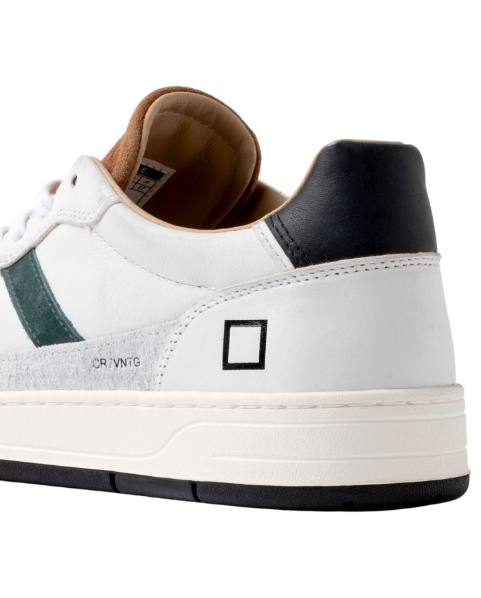 Sneaker Uomo Date Court 2.0 Vintage Leather White Cuoio