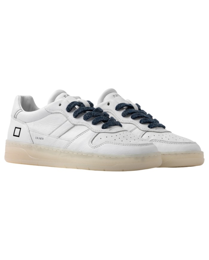 Sneaker Uomo Date Court 2.0 Transparent Leather White