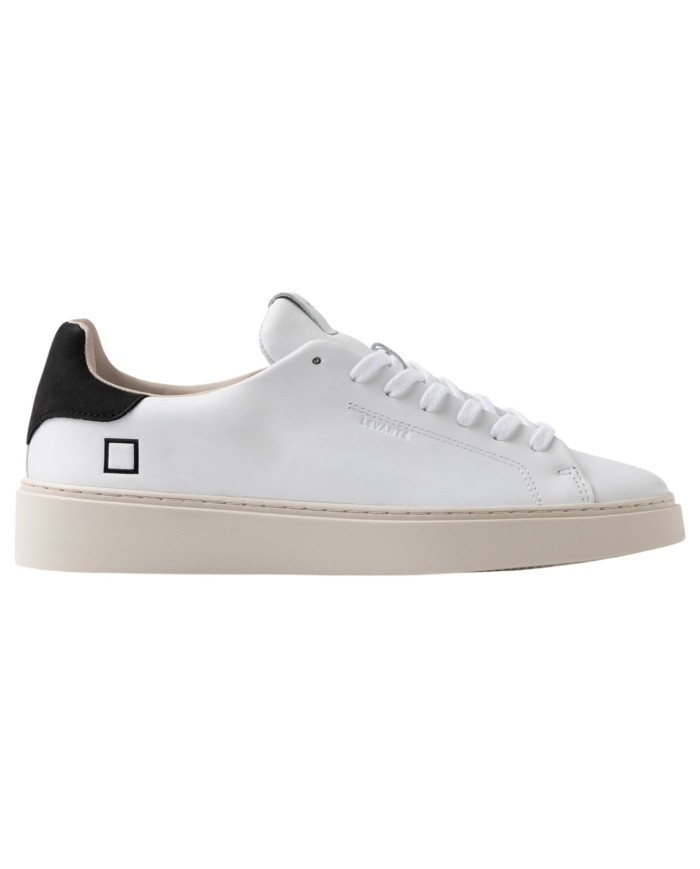 Sneaker Uomo Date Levante Calf Leather White Black