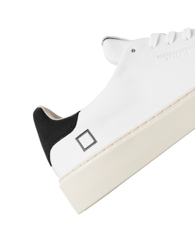 Sneaker Uomo Date Levante Calf Leather White Black