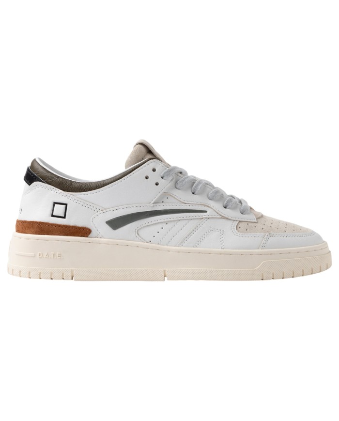 Sneaker Uomo Date Torneo Colored Leather White Army
