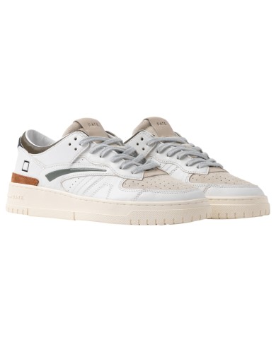 Sneaker Uomo Date Torneo Colored Leather White Army