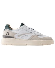 Sneaker Uomo Date Torneo Pure Vintage Calf Leather White Green