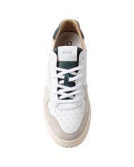 Sneaker Uomo Date Torneo Pure Vintage Calf Leather White Green