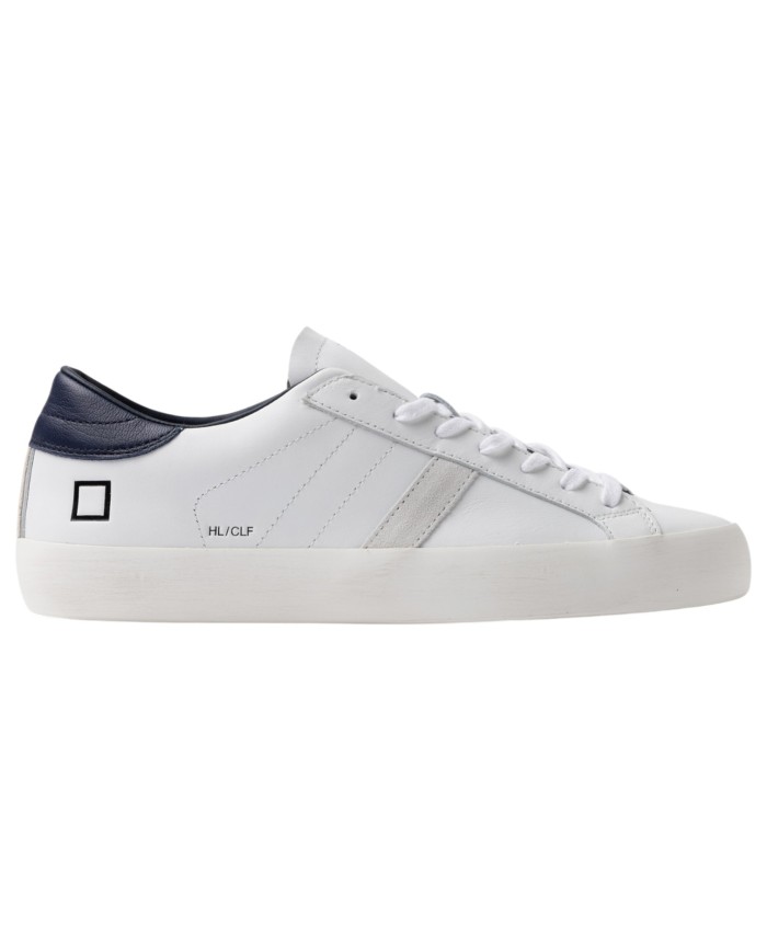 Sneaker Uomo Date Hill Low Calf Leather White Blue
