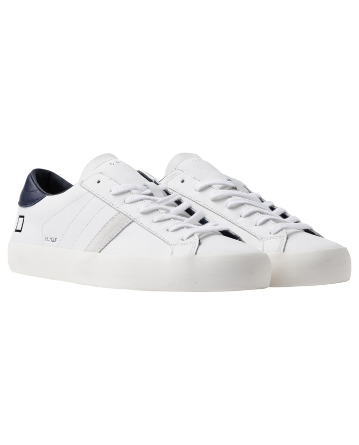 Sneaker Uomo Date Hill Low Calf Leather White Blue