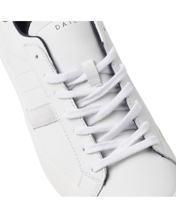 Sneaker Uomo Date Hill Low Calf Leather White Blue
