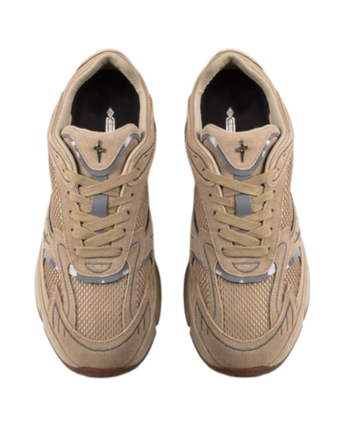 Sneaker Uomo Paciotti Blade Runner Mesh Suede Sand
