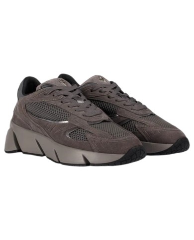 Sneaker Uomo Paciotti Blade Runner Mesh Suede Gray