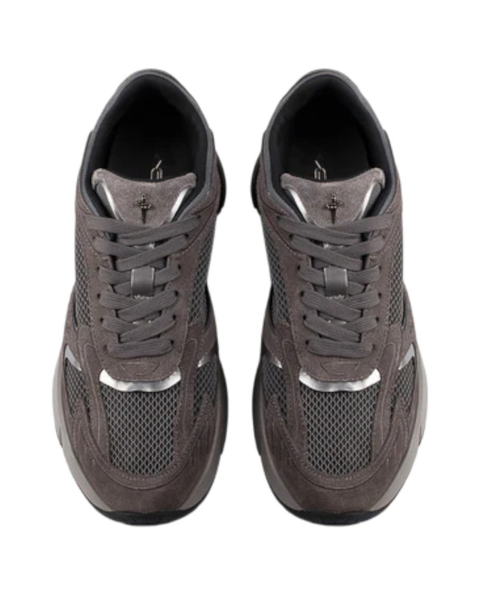 Sneaker Uomo Paciotti Blade Runner Mesh Suede Gray