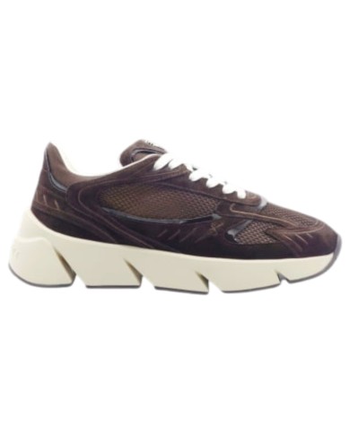 Sneaker Uomo Paciotti Blade Runner Mesh Suede T. Moro Dark Brown