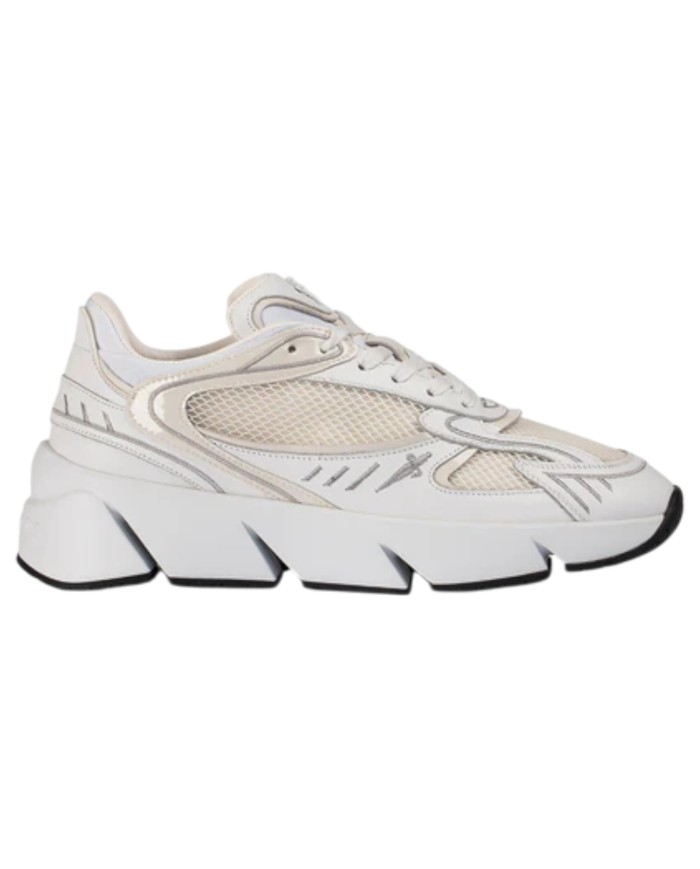 Sneaker Uomo Paciotti Blade Runner Mesh Leather White