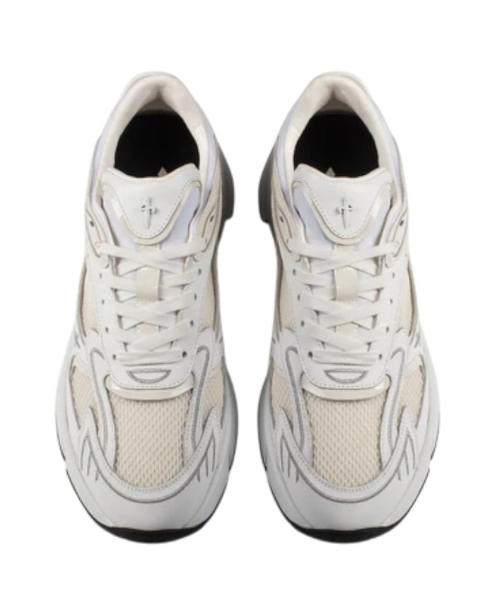 Sneaker Uomo Paciotti Blade Runner Mesh Leather White