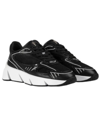 Sneaker Uomo Paciotti Blade Runner Mesh Leather Black