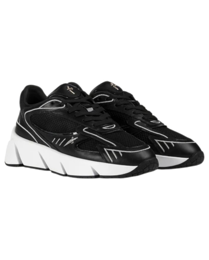Sneaker Uomo Paciotti Blade Runner Mesh Leather Black