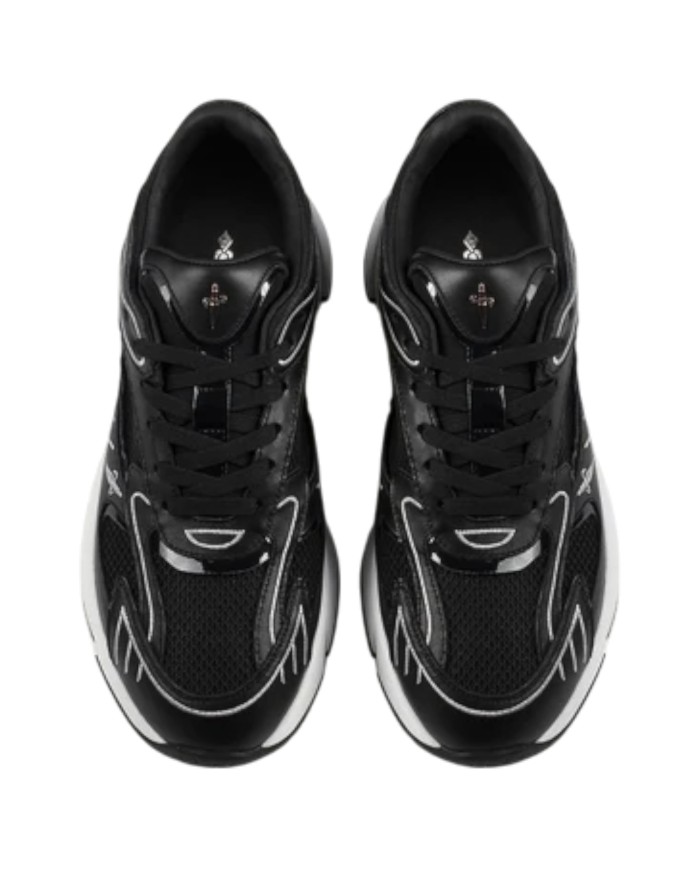 Sneaker Uomo Paciotti Blade Runner Mesh Leather Black