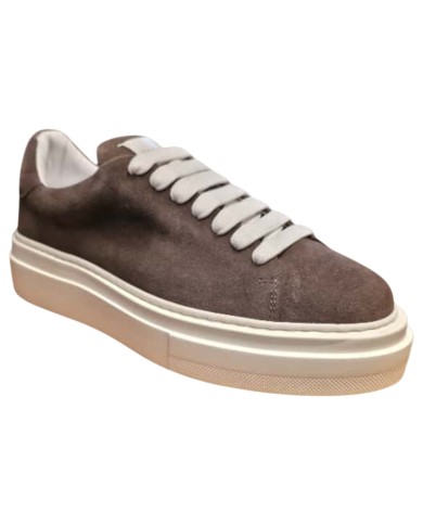Sneaker Uomo Paciotti Blade Suede Testa Di Moro Dark Brown