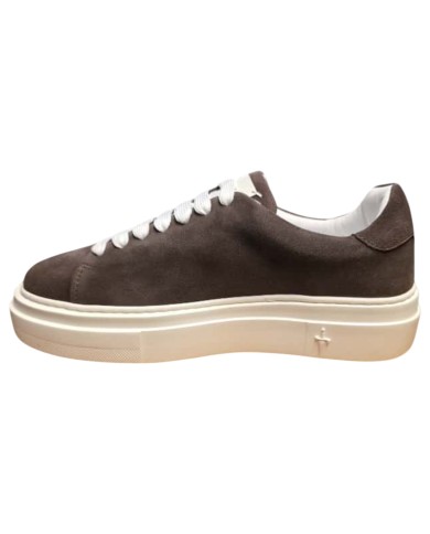 Sneaker Uomo Paciotti Blade Suede Testa Di Moro Dark Brown