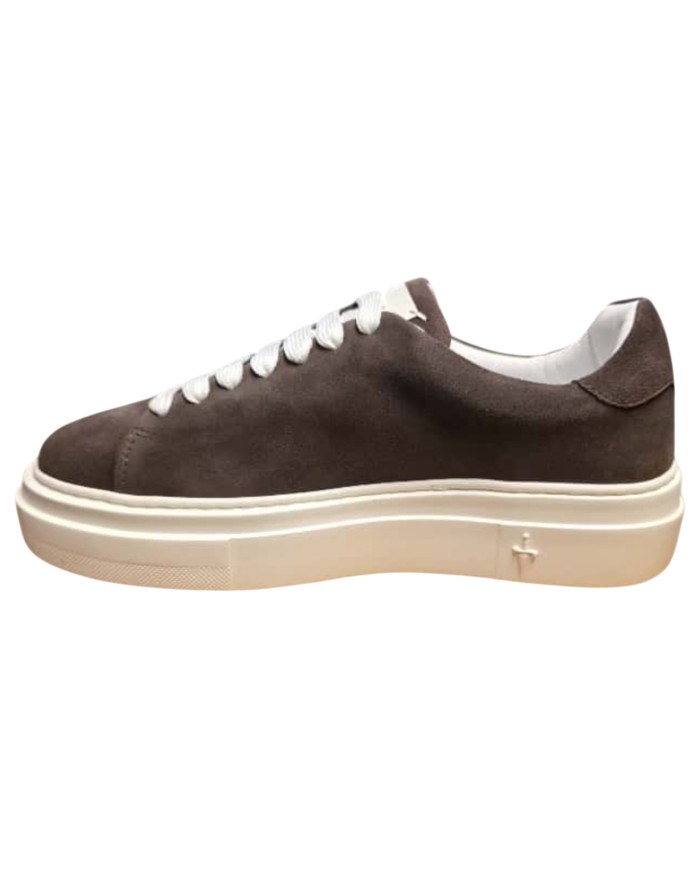 Sneaker Uomo Paciotti Blade Suede Testa Di Moro Dark Brown
