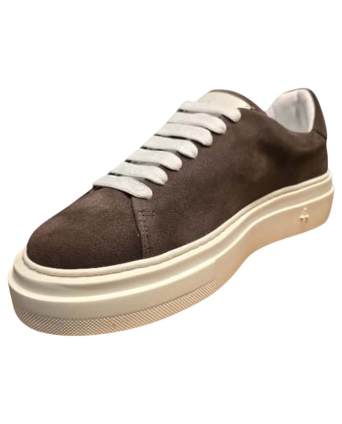 Sneaker Uomo Paciotti Blade Suede Testa Di Moro Dark Brown