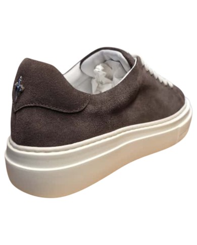 Sneaker Uomo Paciotti Blade Suede Testa Di Moro Dark Brown