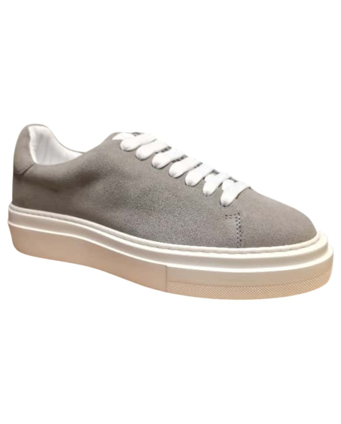 Sneaker Uomo Paciotti Blade Suede Gray Cemento