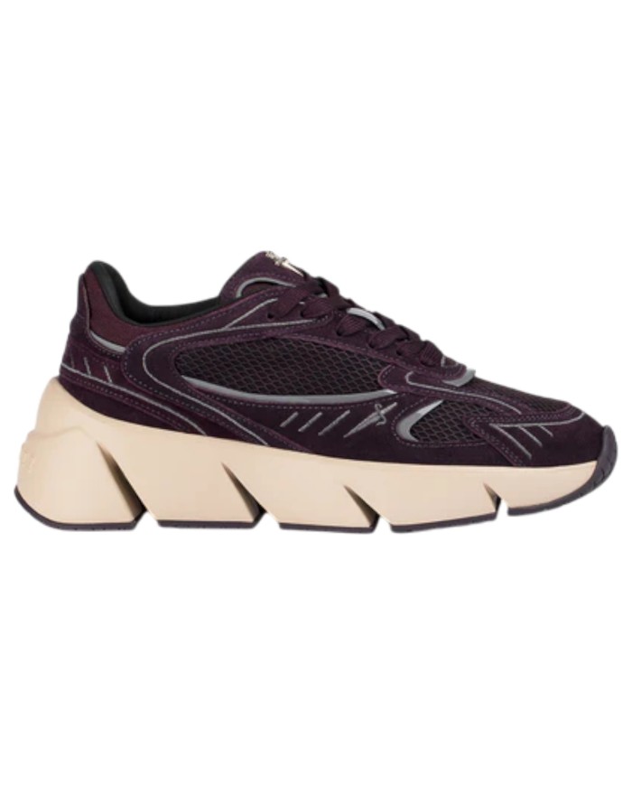 Sneaker Donna Paciotti Blade Runner Mesh Suede Pinot Purple