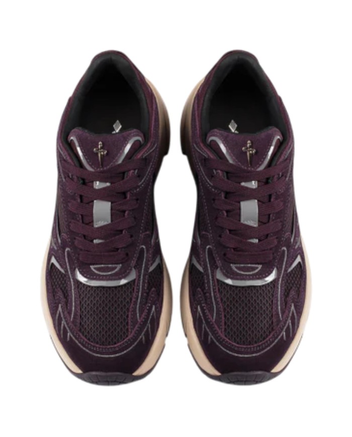 Sneaker Donna Paciotti Blade Runner Mesh Suede Pinot Purple