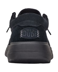 Mocassino Uomo HeyDude Slip On Wally Comf Suede Black