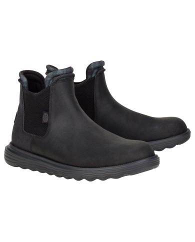 Stivaletto Uomo HeyDude Beatles Branson Classic Leather Black